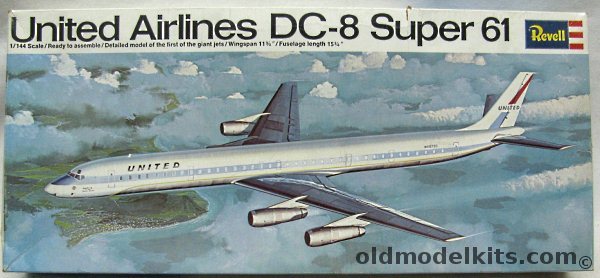 Revell 1/144 Douglas DC-8 Super 61 United Airlines, H270-250 plastic model kit